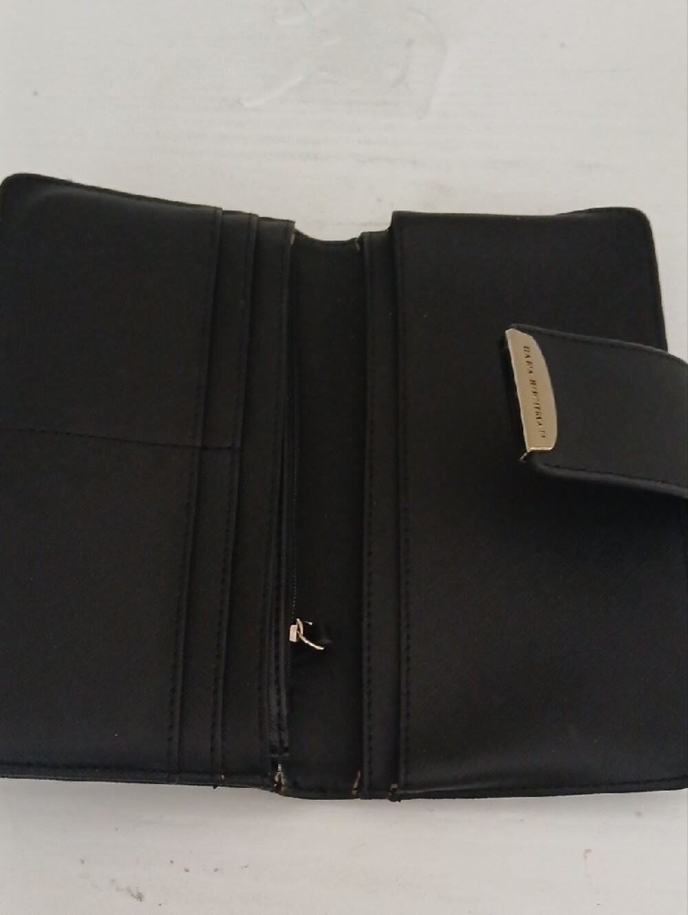 Dana Buchman Black Women's Snap Continental Wallet with Silver Accent - Picture 5 of 7